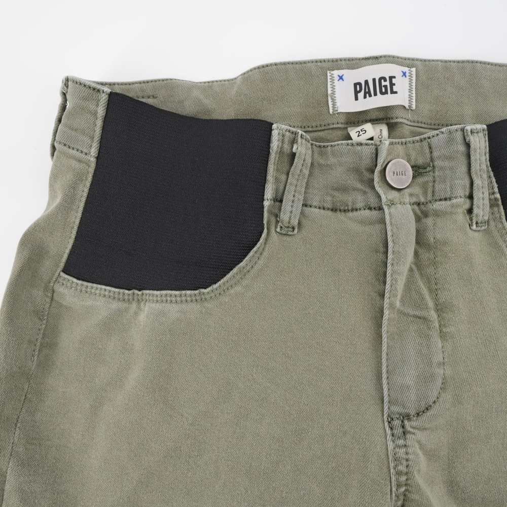 PAIGE Mayslie Maternity Jogger Pants Green Womens Size 25